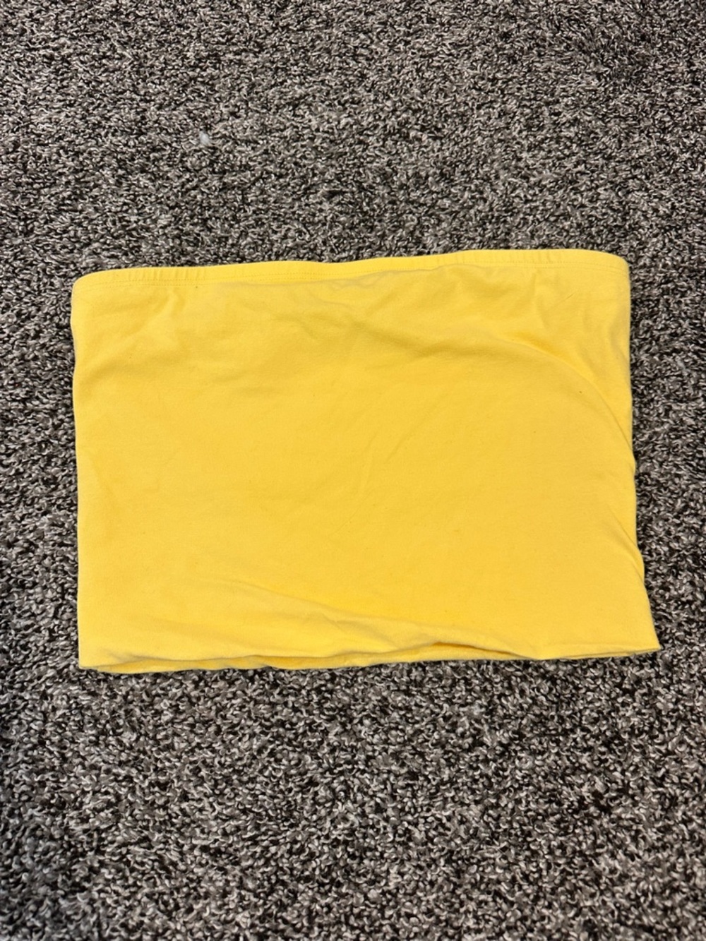 Yellow Strapless Tube Top